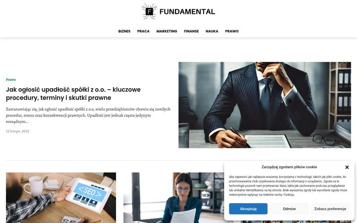 Screenshot of fundamental.art.pl