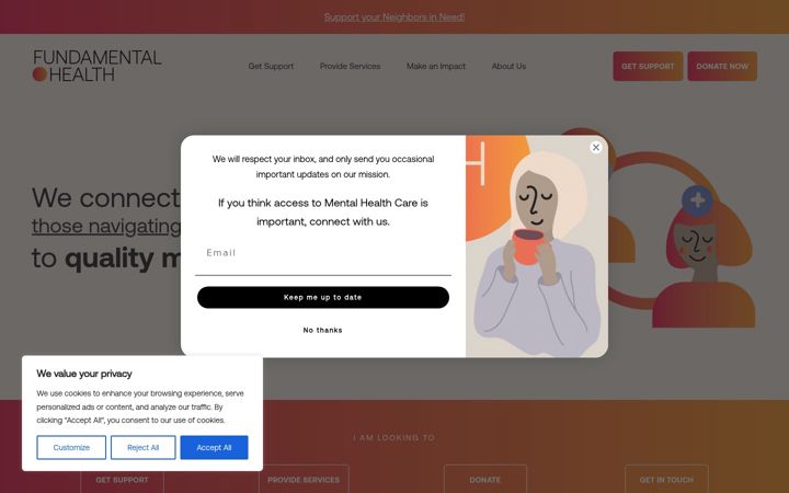 Screenshot of fundamental.health