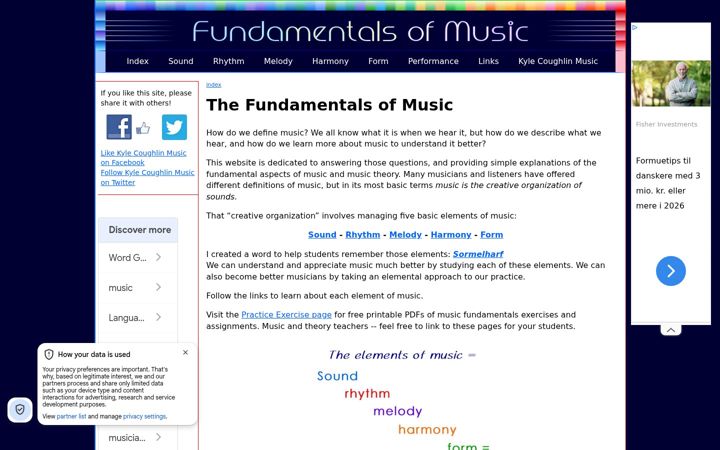 Screenshot of fundamentalsofmusic.com