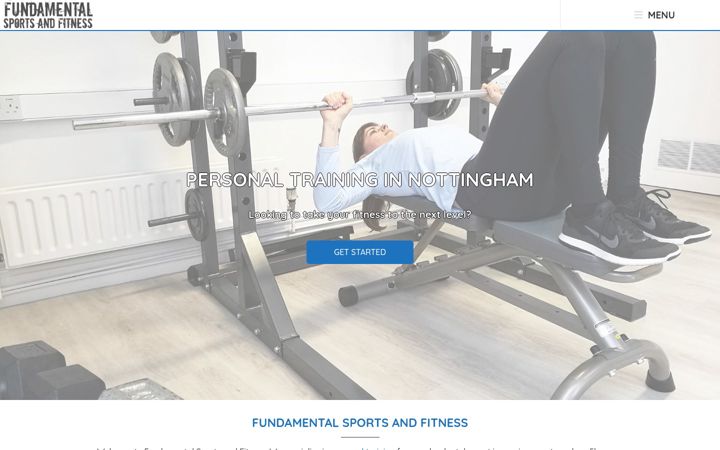 Screenshot of fundamentalsportsandfitness.co.uk