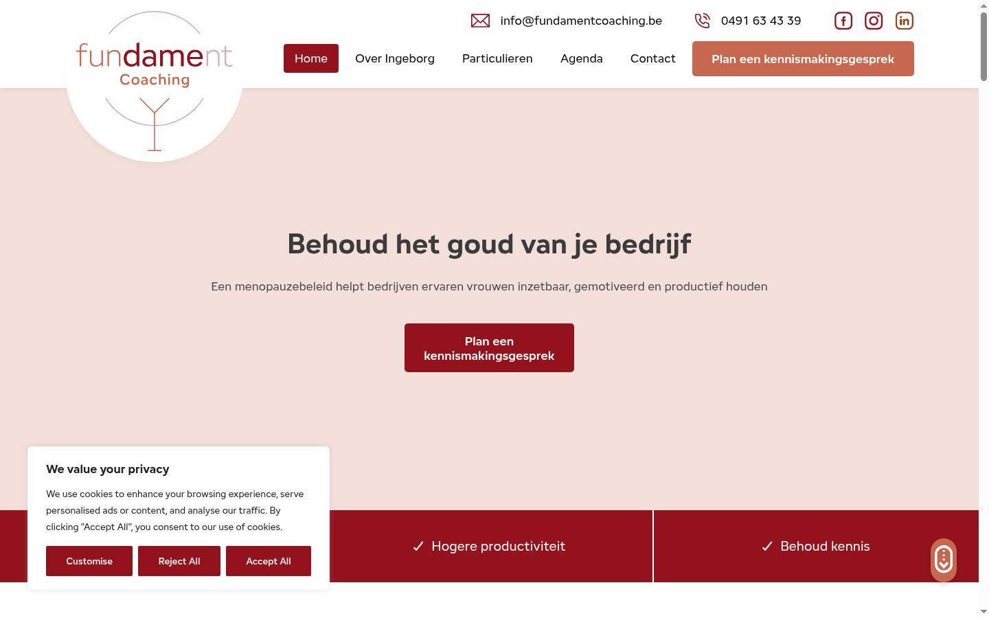 Screenshot tal-banner tal-kunsens muri qabel kwalunkwe interazzjoni