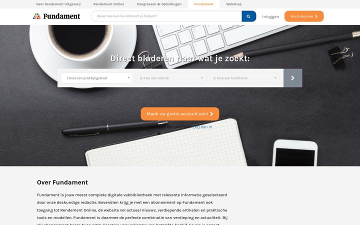 Screenshot of fundamentvoor.nl