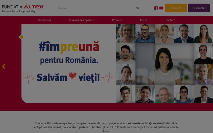 Screenshot of fundatiaaltex.ro