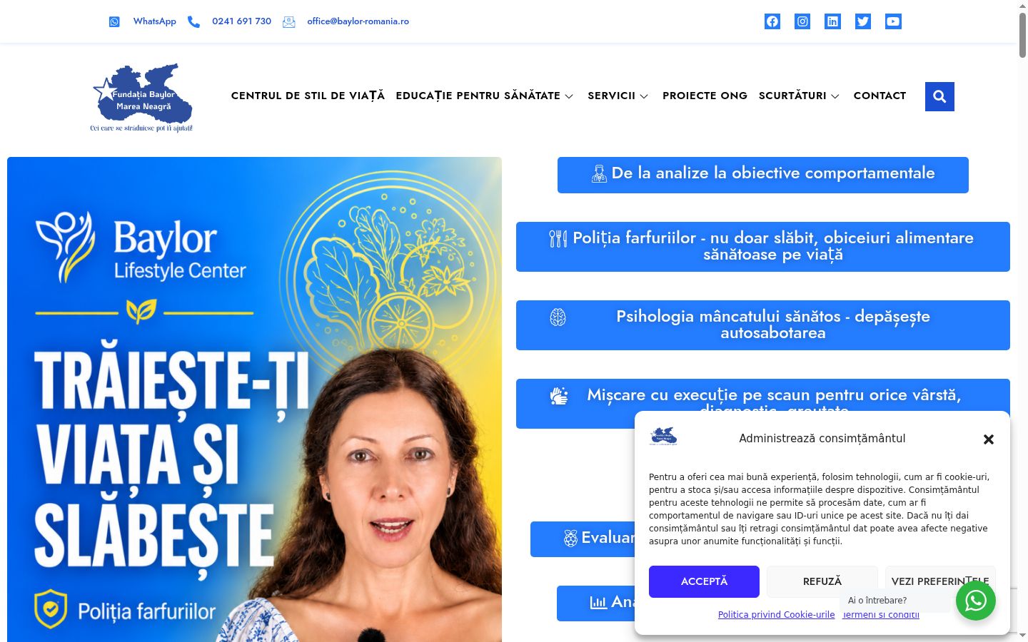 Snimka zaslona bannera za privolu prikazanog prije bilo kakve interakcije