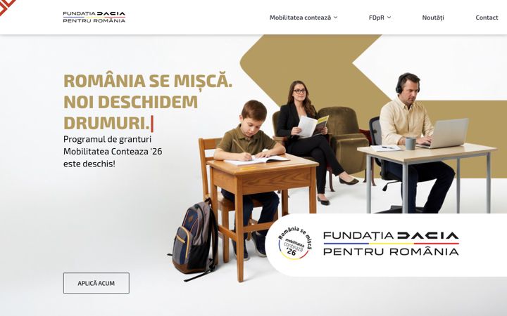 Screenshot of fundatiadaciapentruromania.ro
