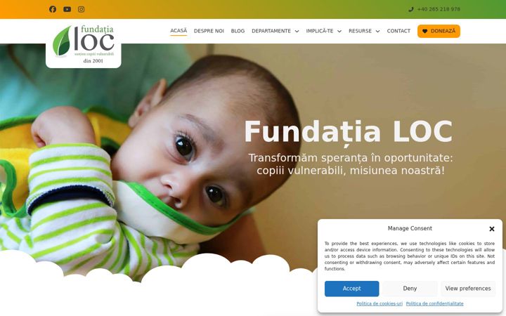 Screenshot of fundatialoc.ro