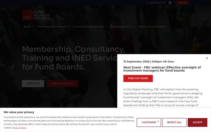 Screenshot of fundboards.org