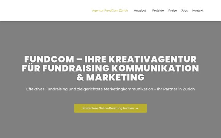 Screenshot of fundcom.ch