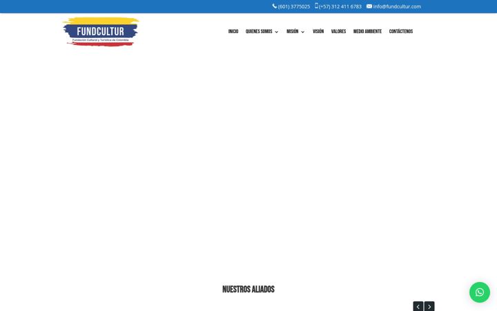 Screenshot of fundcultur.com
