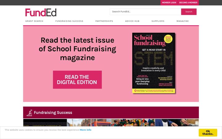 Screenshot of funded.org.uk