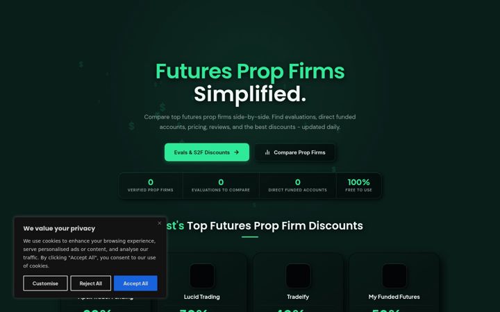 Screenshot of fundedprogramfinder.com
