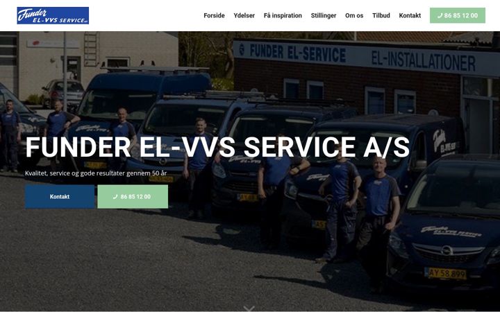 Screenshot of funder-el.dk