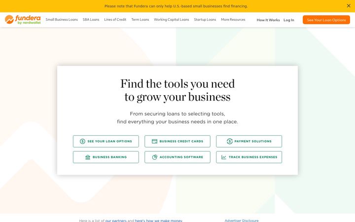 Screenshot of fundera.com