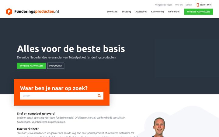 Screenshot of funderingsproducten.nl