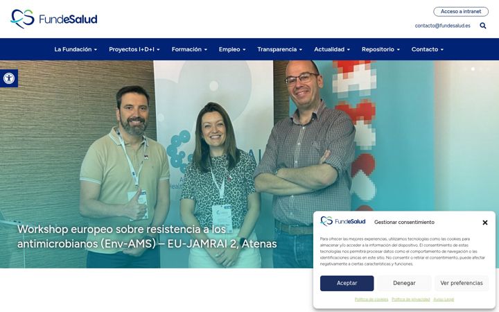 Screenshot of fundesalud.es