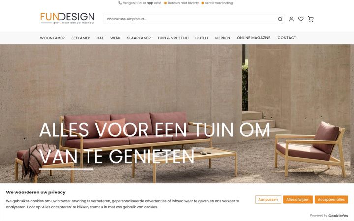 Screenshot of fundesign.nl