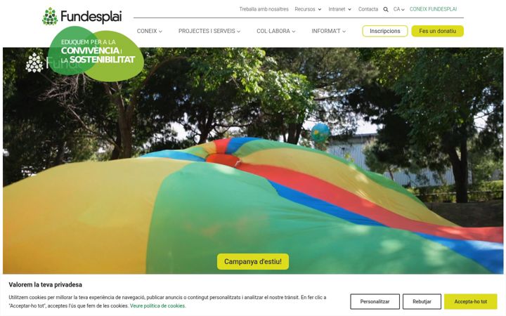 Screenshot of fundesplai.org