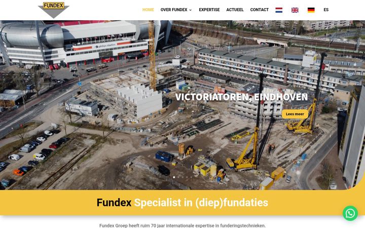 Screenshot of fundex.nl