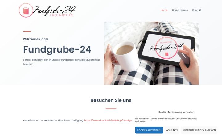 Screenshot of fundgrube-24.ch