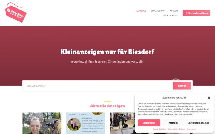 Screenshot of fundgrube-biesdorf.de