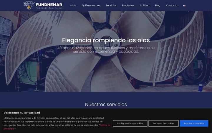 Screenshot of fundhemar.com