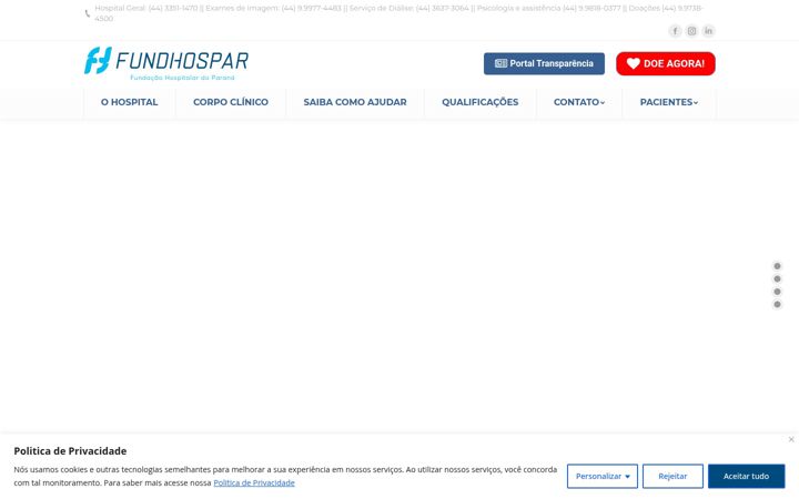 Screenshot of fundhospar.com.br