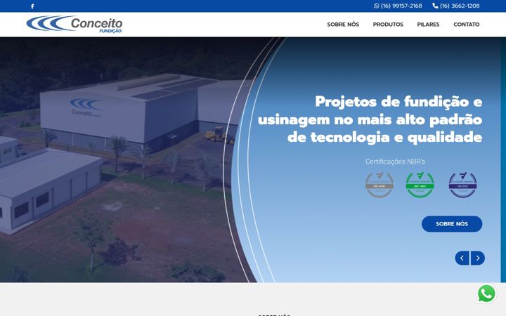 Screenshot of fundicaoconceito.com.br
