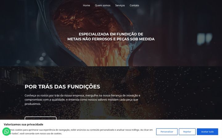 Kuvakaappaus sivustosta fundicaosantoantonio.com.br