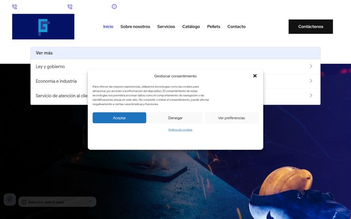 Ekrano kopija fundiciongonzalez.es