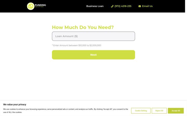 Screenshot of funding-solution.co