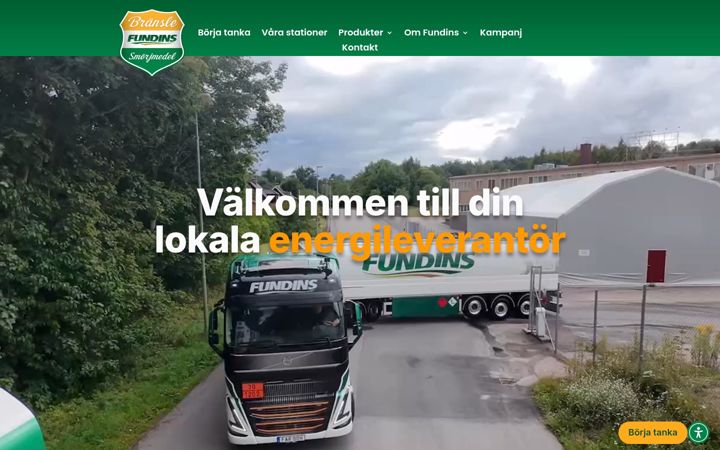 Screenshot of fundinsolja.se