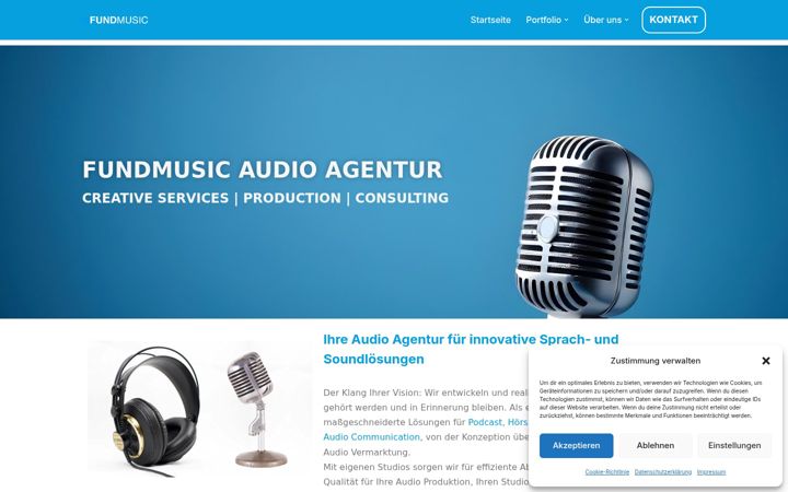 Posnetek zaslona fundmusic.de