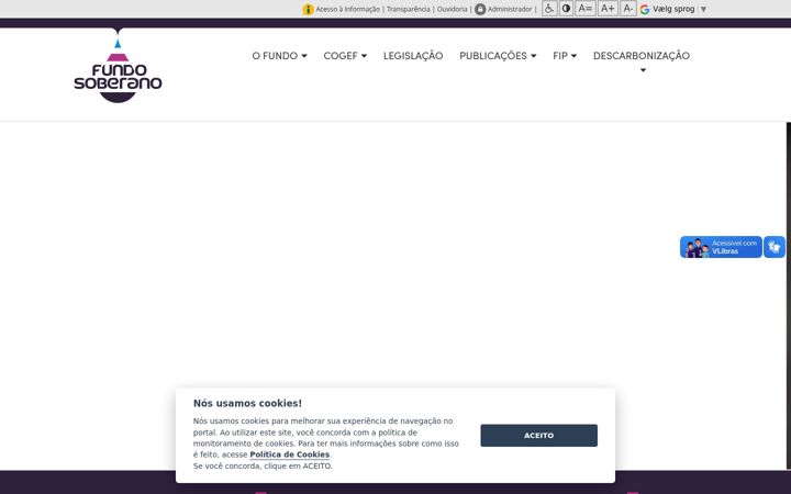 Screenshot of fundosoberano.es.gov.br