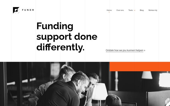 Screenshot of fundr.nl