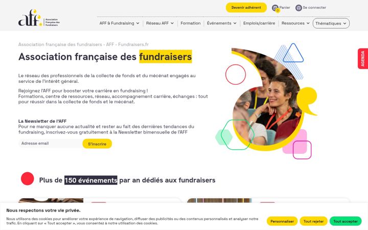 Screenshot of fundraisers.fr
