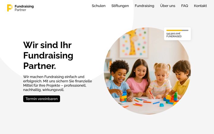 Screenshot of fundraising-partner.de