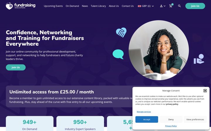 Screenshot of fundraisingeverywhere.com