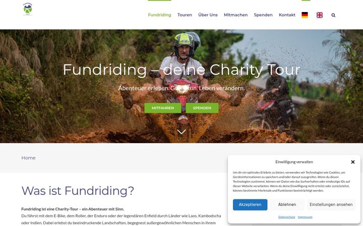 Screenshot of fundriding.de