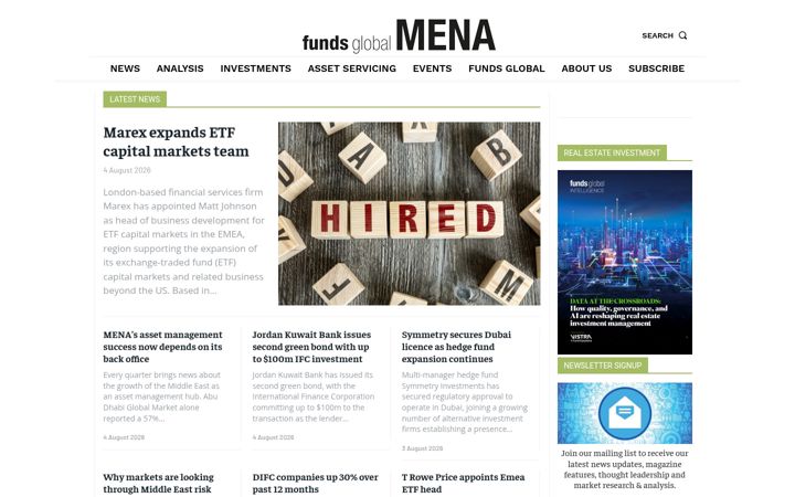 Screenshot of fundsglobalmena.com
