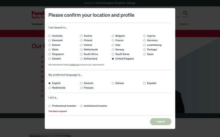 Screenshot of fundsmith.eu