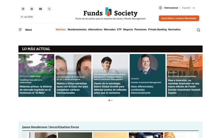 Screenshot of fundssociety.com