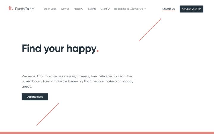 Screenshot of fundstalent.com