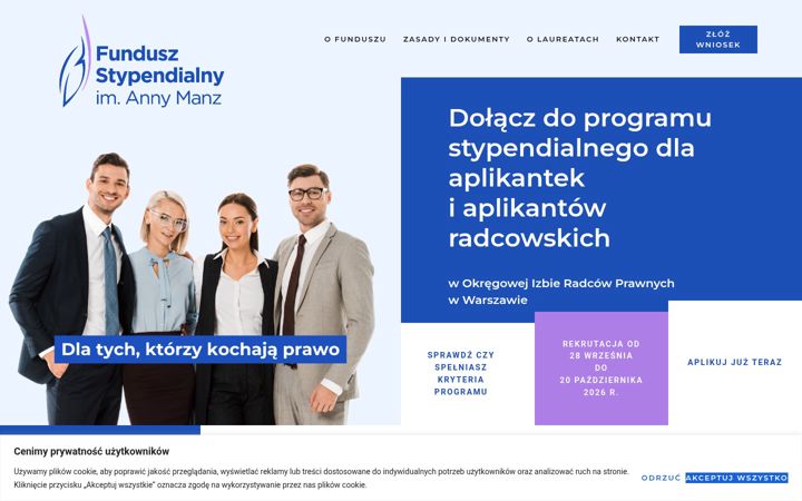 Screenshot of funduszannymanz.org