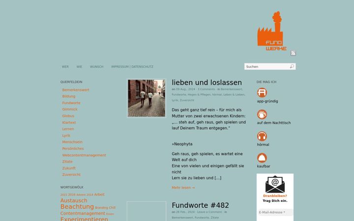 Snímek obrazovky fundwerke.de