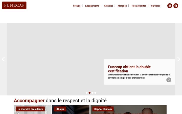 Screenshot of funecap.group