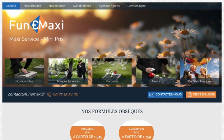 Screenshot of funemaxi.fr