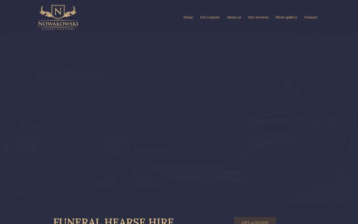 Snimka zaslona za funeral-hearse-hire.co.uk