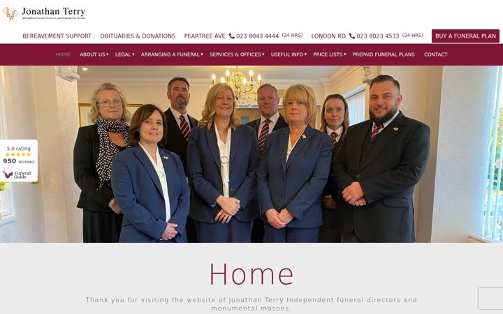 Screenshot of funeralsouthampton.co.uk