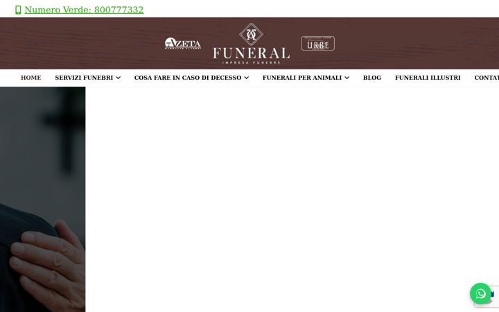 Screenshot ta' funeralsrl.com