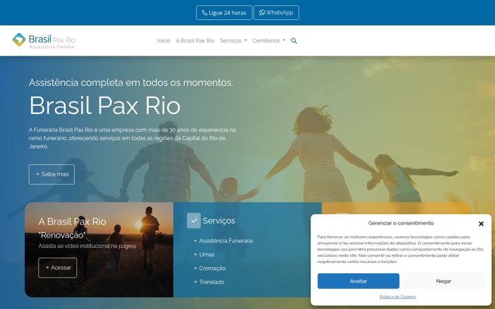 Snimka zaslona za funerariabrasilpaxrio.com.br